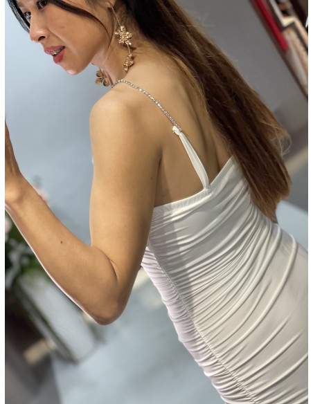 Vestido Tira Brillo 761