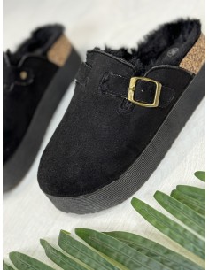 Zueco Negro Plataforma