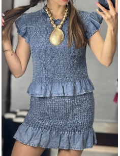 Conjunto Coquette Denim