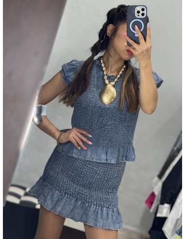 Conjunto Coquette Denim