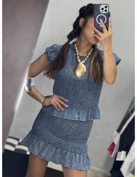 Conjunto Coquette Denim