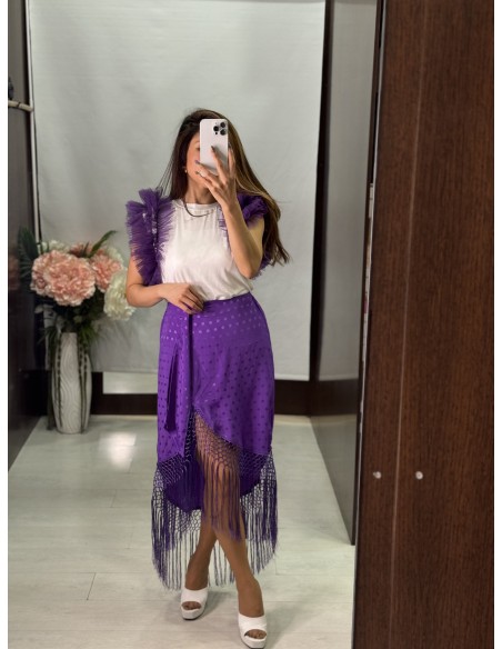 Falda Sevilla Morada