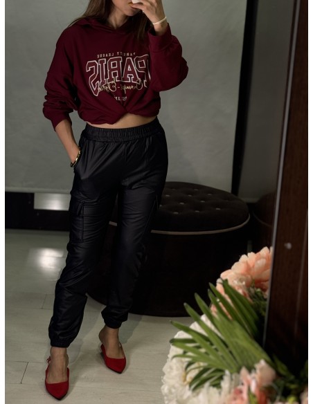 Sudadera Paris Burdeos