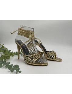 Sandalia Tiras Dorado 2