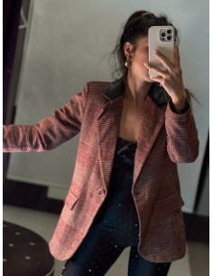 Blazer Combina Burdeos 2