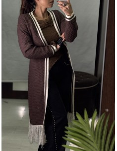 Cardigan Punto 201Marron 2