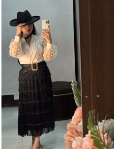 Falda Flecos