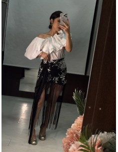 Falda Short Flecos