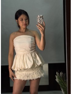 Short Flowers Beige 2