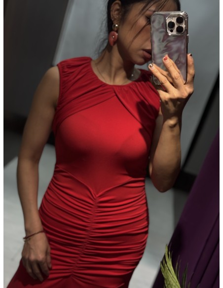 Vestido Noche 515Rojo