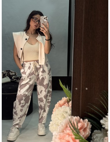 Pantalon Sport Vaca Beige