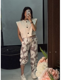Pantalon Sport Vaca Beige 2