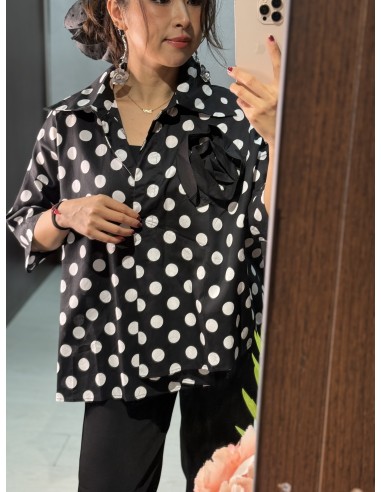 Camisa Lunares Flor
