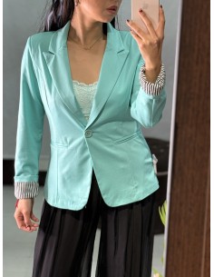 Blazer Manga Rayas Verde