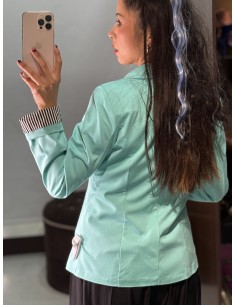 Blazer Manga Rayas Verde 2