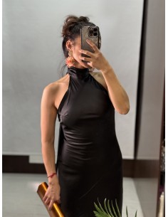 Vestido Gasa 603 Negro