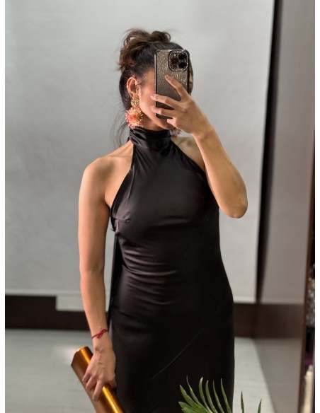 Vestido Gasa 603 Negro