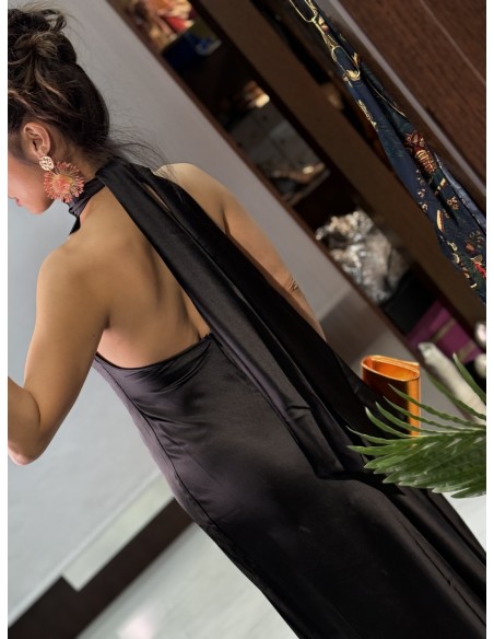 Vestido Gasa 603 Negro