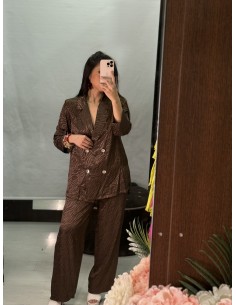 Conjunto Cebra Marron