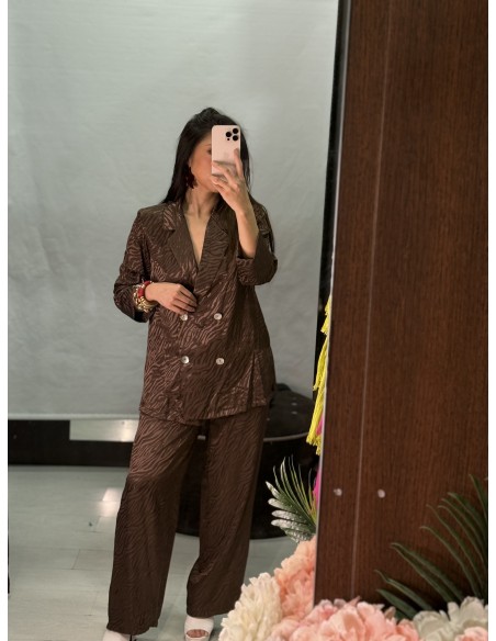 Conjunto Cebra Marron