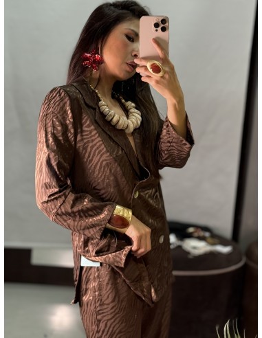 Conjunto Cebra Marron