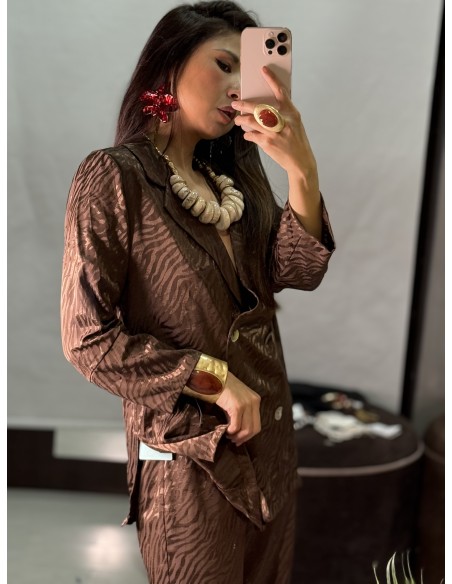 Conjunto Cebra Marron