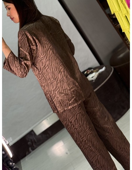 Conjunto Cebra Marron