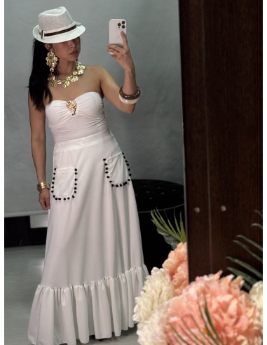 Falda Blanca Borlon