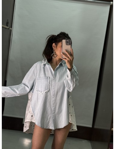 Camisa Vaquera Encaje