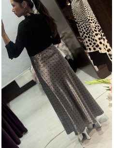 Falda Satinada Lunares 2