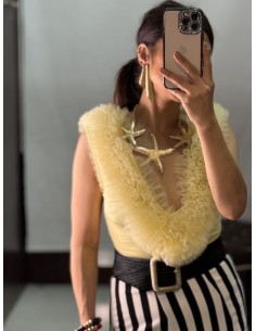 Body Tul Escote Amarilla 2