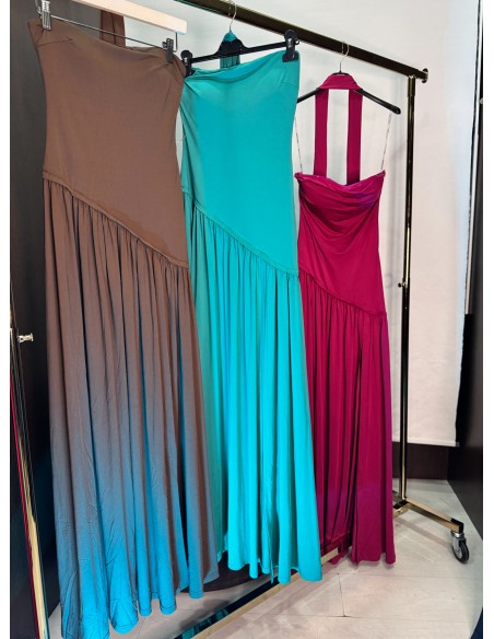 Vestido Largo 5277 Marron