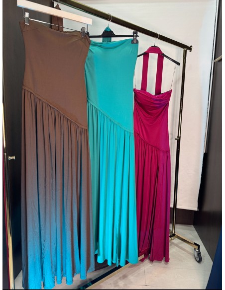 Vestido Largo 5277 Marron