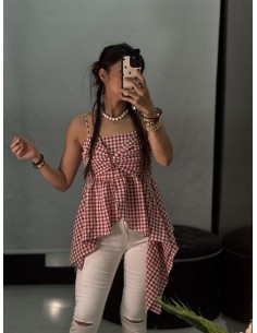 Top Vichy Rojo