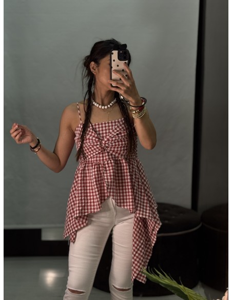 Top Vichy Rojo
