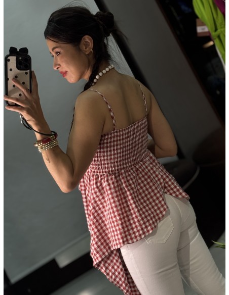 Top Vichy Rojo