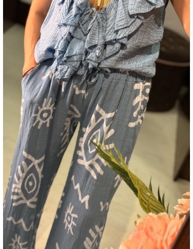 Pantalon Algodon Ojos