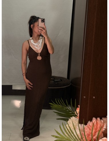 Vestido Marron 398