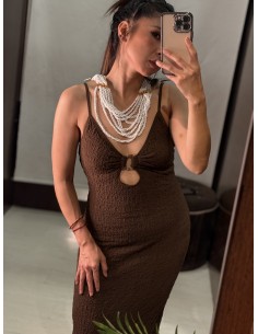 Vestido Marron 398 2