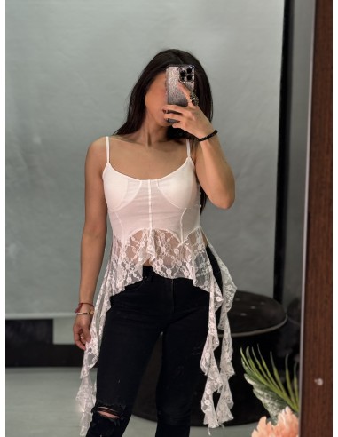Top Encaje Largo