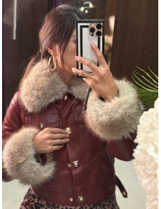 Cazadora Tarsila Burdeos