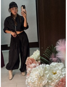 Pantalon Cargo Plisado 2