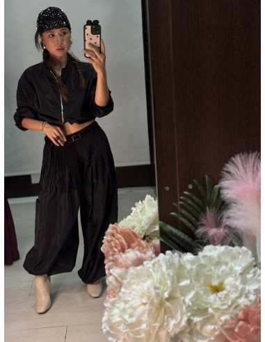 Pantalon Cargo Plisado