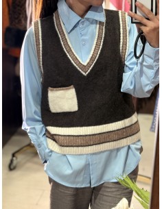 Chaleco Linda Marron 2