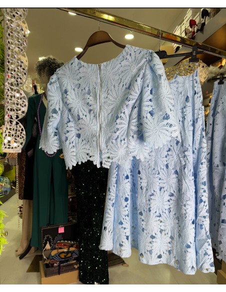 Conjunto Fen Falda Celeste