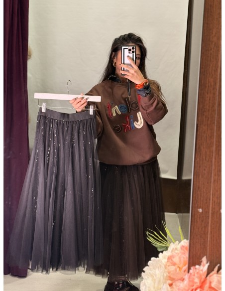 Falda Tul Con Lente