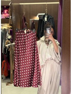 Falda Saten Lunares 2