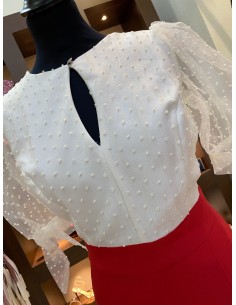 Vestido Midi rojo-7103